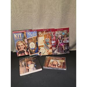 Lot of 4 American Girl Books, Dvd, Cd